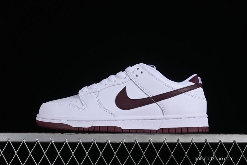 Nike SB Dunk Low White Red Colorway Low-Top Casual Skateboarding Shoes - DV0831-102