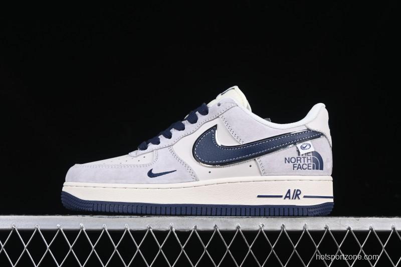 Nike Air Force 1 '07 Low The North Face Collaboration Blue Swoosh Logo Casual Sneakers - XZ6188-913
