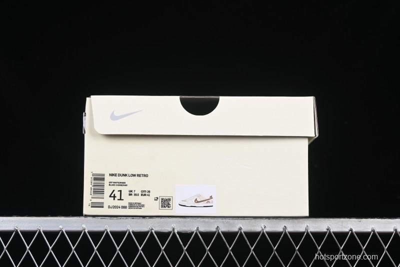 Nike SB Dunk Low Burberry Collaboration Patch Brown Swoosh Anniversary Custom Low-Top Casual Skate Shoes - DJ2024-088