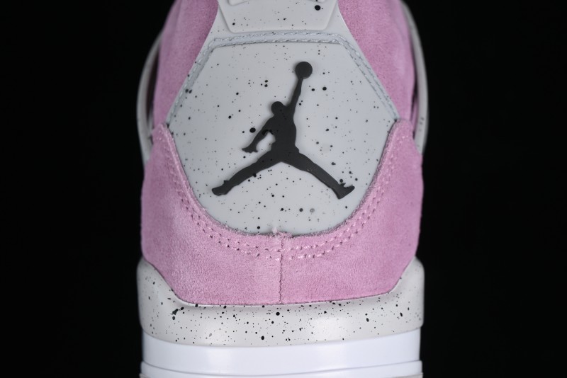 Nike Air Jordan 4 Retro "Orchid" Sneakers with Suede Upper and Cement Grey Accents - AQ9129-501