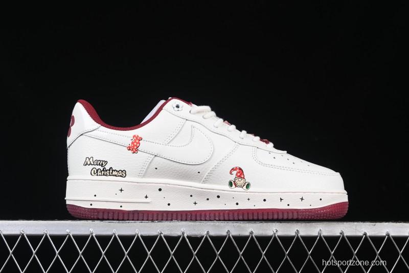 Nike Air Force 1 '07 Low "Grandma Christmas" Limited Edition Custom Casual Sneakers - FZ5068-616