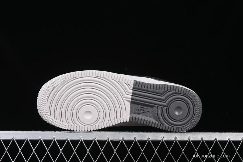 Nike Air Force 1 '07 Low The North Face Collaboration Beige Grey Black Snake Leather Custom Casual Sneakers - DM6688-052