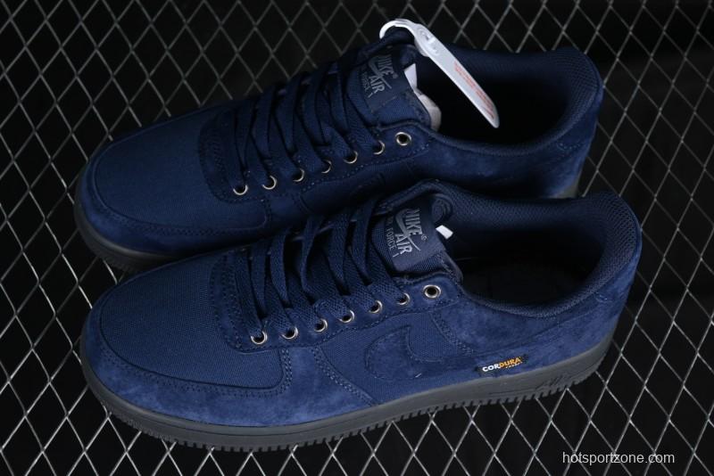 Nike Air Force 1 '07 Low Casual Sneakers in Light Blue with Full-Length Air Cushion - HQ3822-400