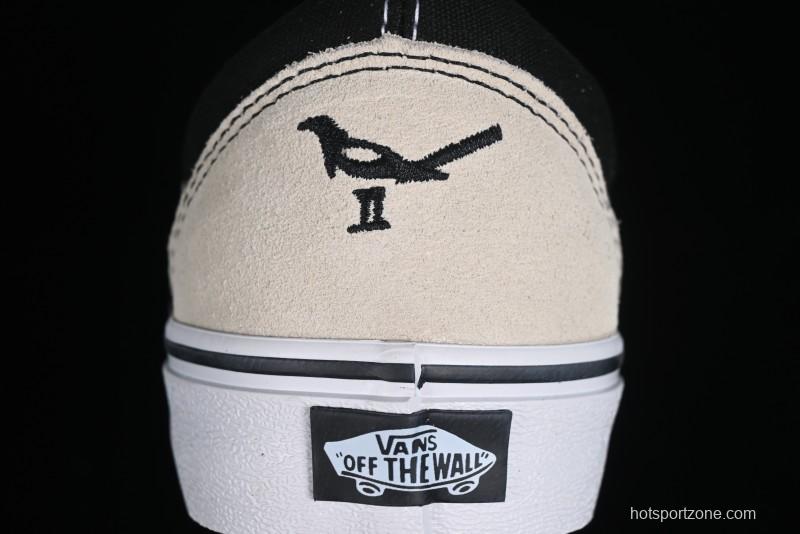 Vans Buzz Old Skool Peace Dove Classic Canvas Patchwork Low-Top Skate Shoes - VN000CR5BPB