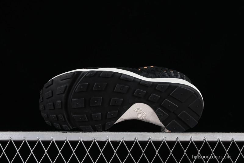 Nike Air Footscape Woven Asymmetrical Woven Slip-Resistant Low-Top Lifestyle Sneakers - FQ8129-010