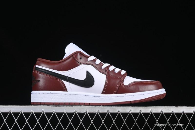Nike Air Jordan 1 Low AJ1 White University Red Casual Sneakers - HF3148-102