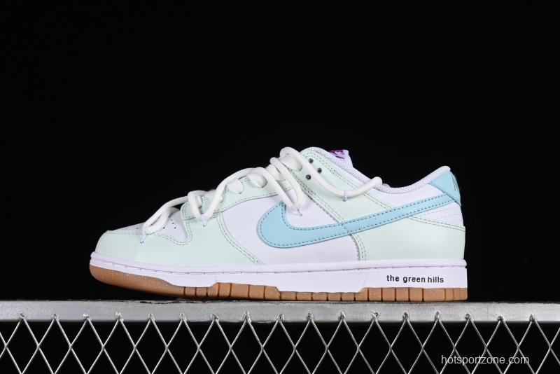 Nike Dunk Low Bubble Sea Salt SB Low-Top Casual Skate Shoes - FD9922-151