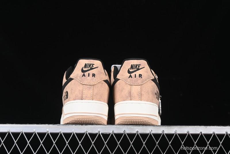 Nike Air Force 1'07 Low The North Face Collaboration - Mesh Brown Low-Top Casual Sneakers - KK1988-031