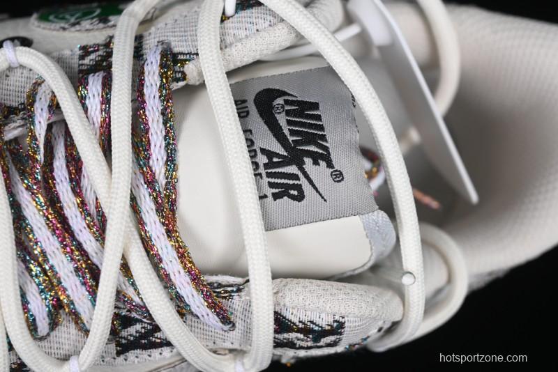 Nike Air Force 1'07 Low Hip Hop MLB Casual Lace-Up Sneakers - BD0077-333