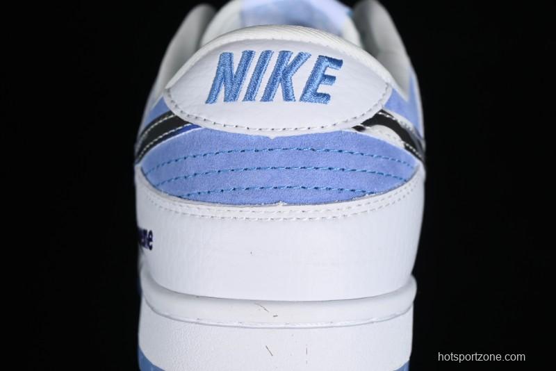 Supreme x Nike SB Dunk Low Royal Blue Anniversary High-End Custom Casual Skate Shoes - JH8039-936