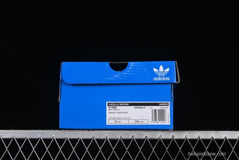 Adidas Originals Gazelle Indoor Retro Casual Anti-Slip Wear-Resistant Low-Top Skate Shoes - IF1809