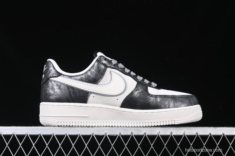 Nike Air Force 1 '07 Low The North Face Collaboration - Leather Graffiti Casual Sneakers - DM6688-008
