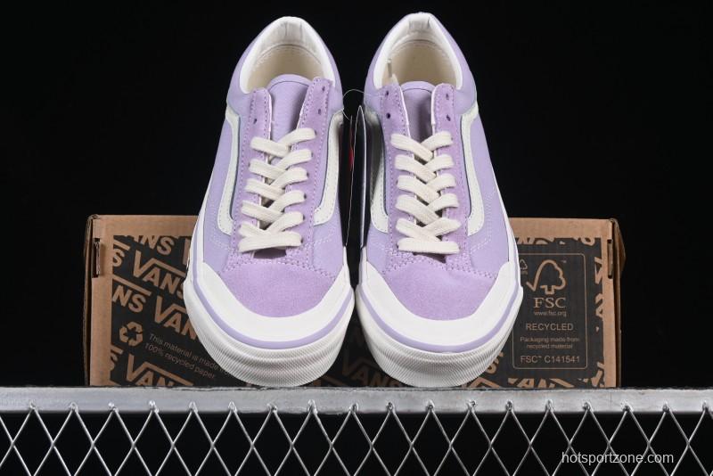 Vans Old Skool Reissue 136 Purple Checkerboard Retro Canvas Shoes - VN000MT6E3N