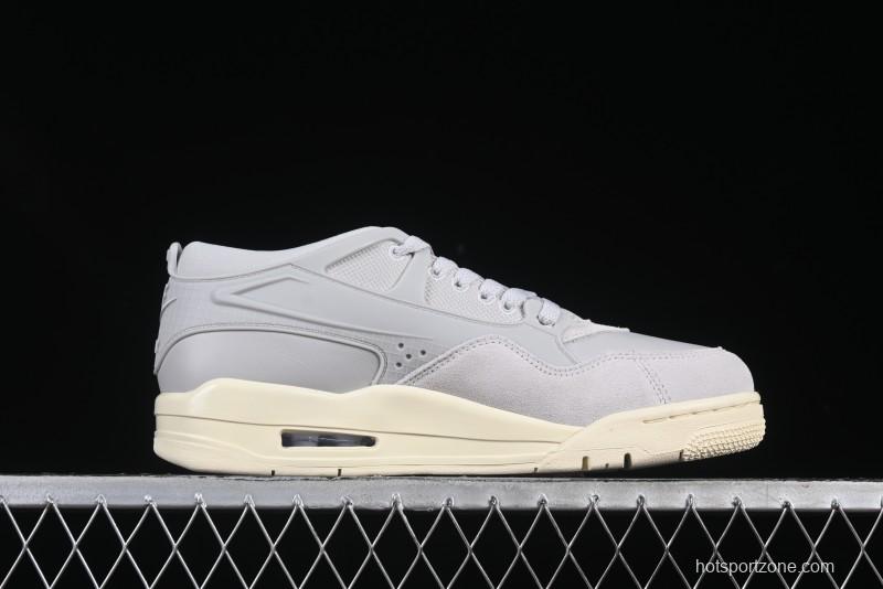 Nike Air Jordan 4 Remastered Sneakers with Textile Mesh Leather and Suede Upper - FQ7940-001