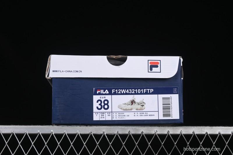 Fila Fusion Retro Mars Running Shoes with Lace-Up Design and Cushioned EVA Midsole - F12W432101FTP