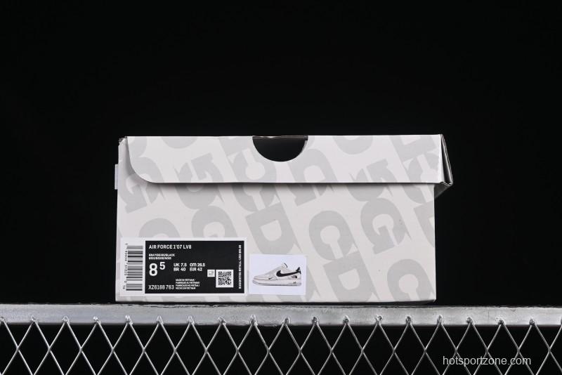 Nike Air Force 1 '07 Low The North Face Collaboration Grey Suede Casual Sneakers - XZ6188-763