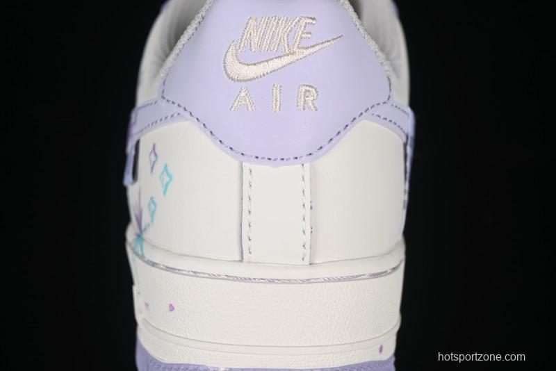 Nike Air Force 1'07 Low Casual Sneakers Purple Butterfly - FB1839-213