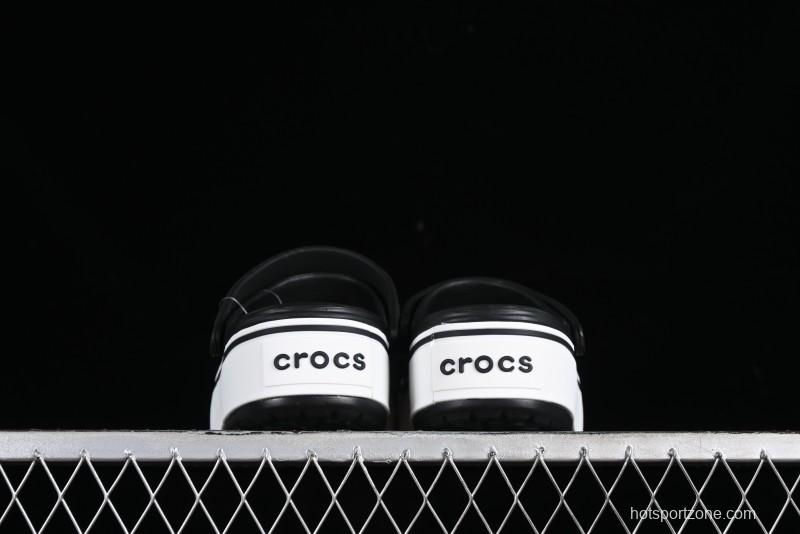 Crocs Crocband Platform Rainbow Comfortable Thick-Soled Clogs - B.D4