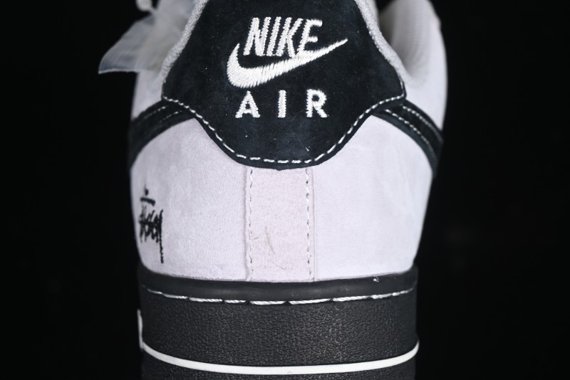 Nike Air Force 1 '07 Low Stussy Collaboration All Black Low-Top Casual Sneakers - XZ6188-195