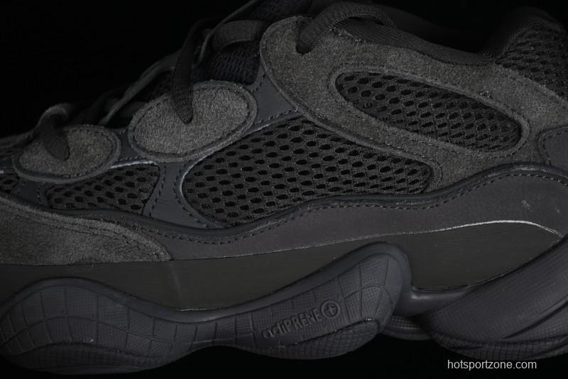 Adidas Yeezy 500 Black Casual Running Shoes - F36640