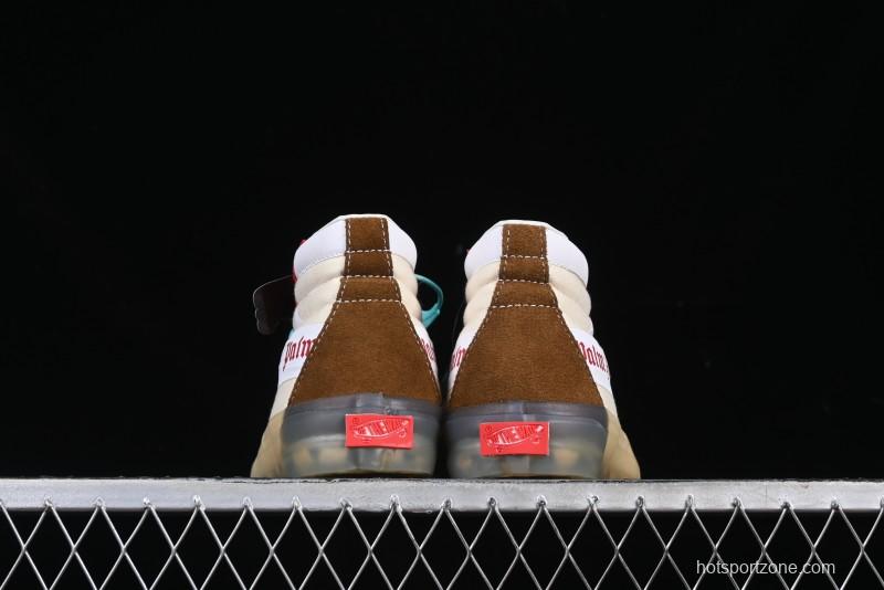 Palm Angels x Vans Sk8-Mid Mid-Top Casual Skate Shoes with Vintage-Inspired Design - VN000CRPGRN