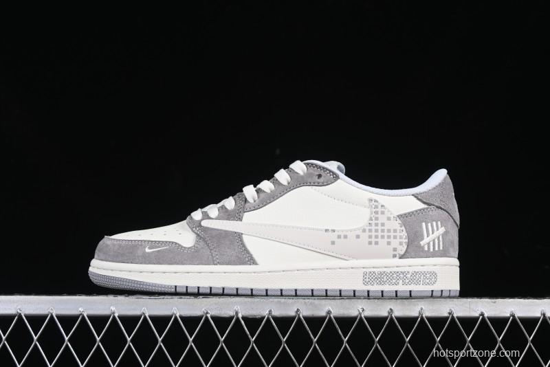 Nike Travis Scott x Fragment Design x Air Jordan 1 Low OG SP AJ1 Retro Casual Sneakers - DM7866-048