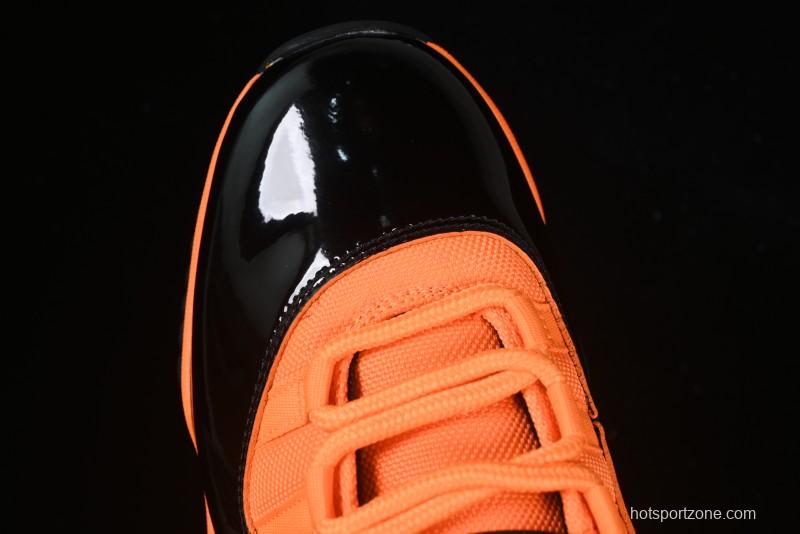 Nike Air Jordan 11 Retro High Top Basketball Shoes in Black/Orange - CT8012-800