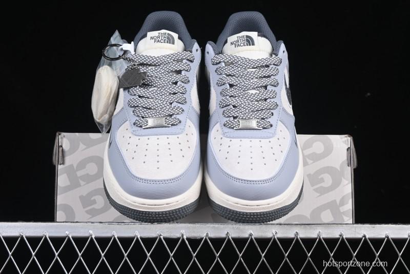 Nike Air Force 1 '07 Low The North Face Collaboration Embroidered Splash Design Casual Sneakers - DM6688-006