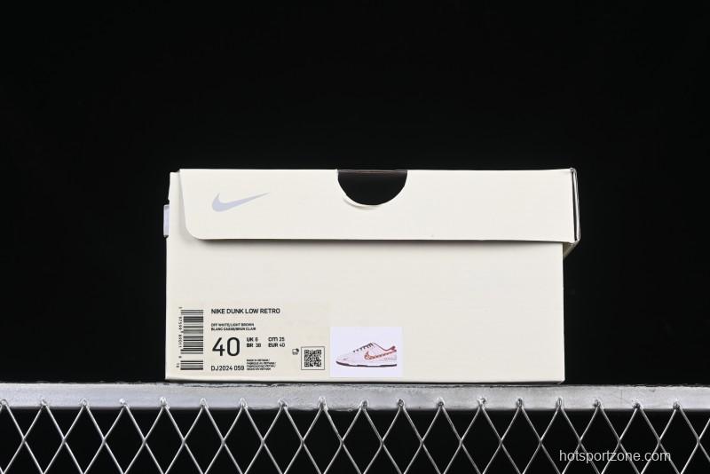 Nike SB Dunk Low Gucci Collaboration Monogram Beige Brown Swoosh Anniversary Custom Low-Top Casual Skate Shoes - DJ2024-059