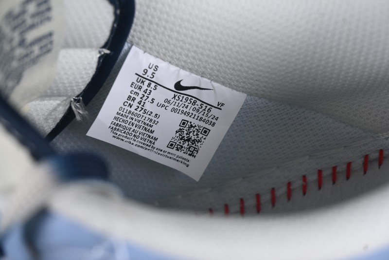 Nike Air Force 1 '07 Low Stussy Collaboration Dual-Tone Sky Blue Low-Top Casual Sneakers - XS1958-516