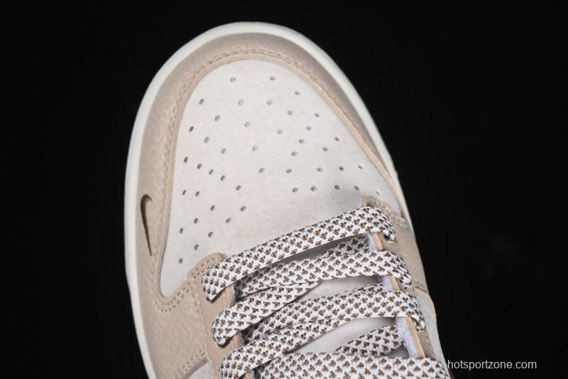Nike SB Dunk Low Anniversary Edition Dark Swoosh Brown White Custom Low-Top Casual Skate Shoes - DJ2024-071