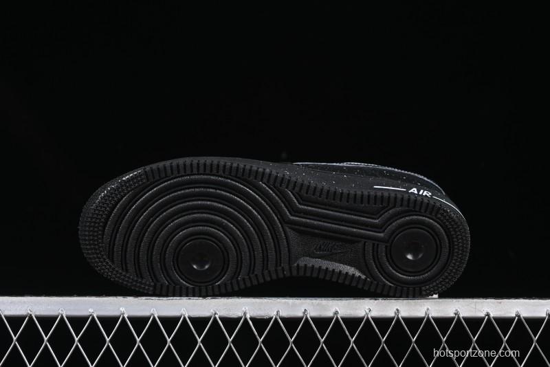 Nike Air Force 1 '07 Low 2D Anime Theme Black White Splatter Casual Sneakers - CK0316-059