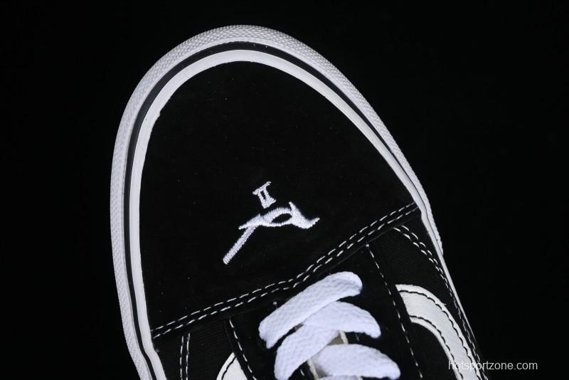 Vans Buzz Old Skool Peace Dove Classic Canvas Patchwork Low-Top Skate Shoes - VN000CR5BPB