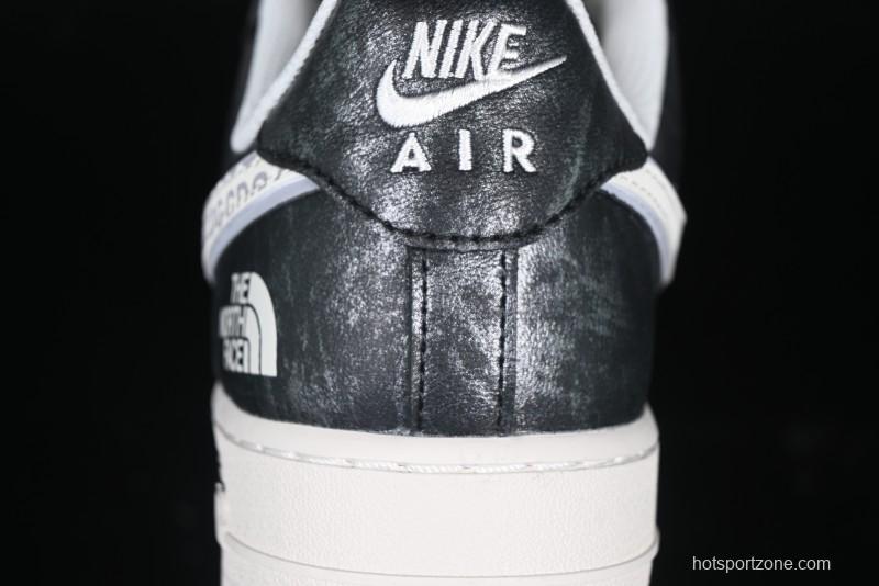 Nike Air Force 1 '07 Low The North Face Collaboration - Leather Graffiti Casual Sneakers - DM6688-008