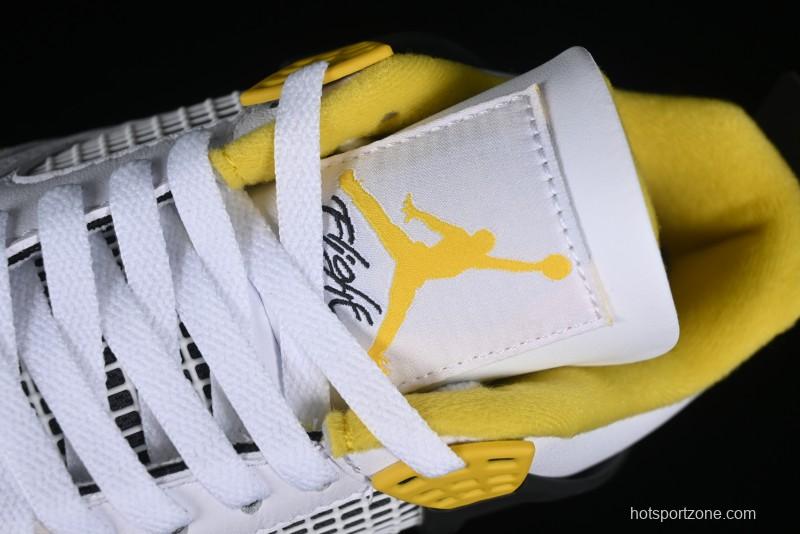 Nike Air Jordan 4 Retro Vivid Sulfur Basketball Shoes - AQ9129-101