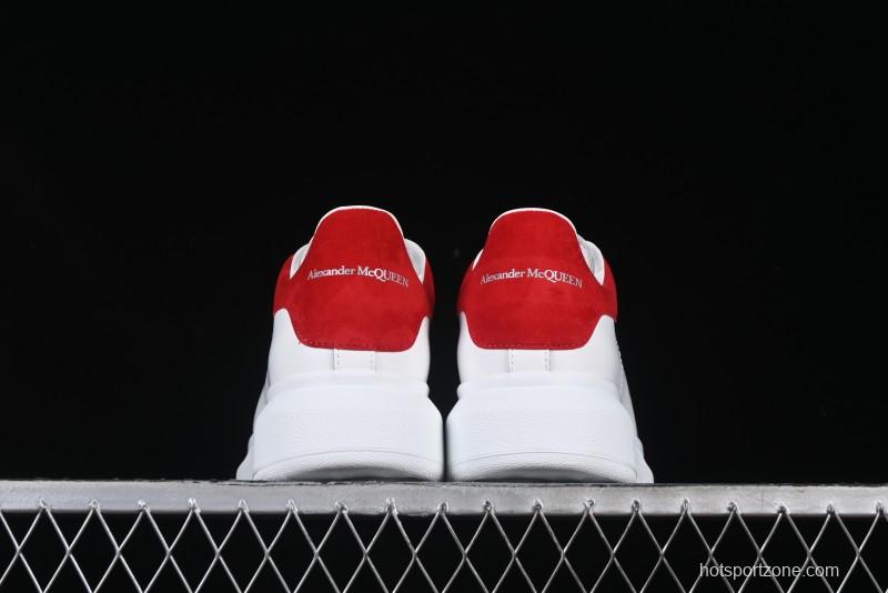 Alexander McQueen Oversized Sneakers with Red Suede Heel Detail - D.E5