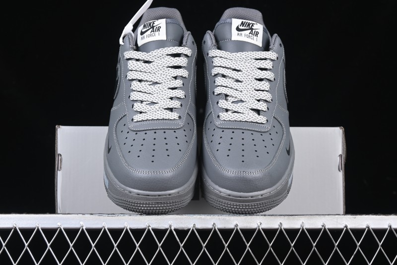 Nike Air Force 1 '07 Low Custom Graffiti Broken Swoosh Casual Sneakers - DM0970-132