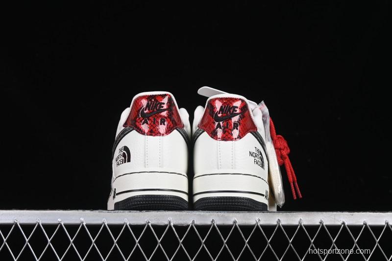 Nike Air Force 1 '07 Low The North Face Collaboration Year of the Snake Limited Edition Silver Snake Casual Sneakers - CH6336-521