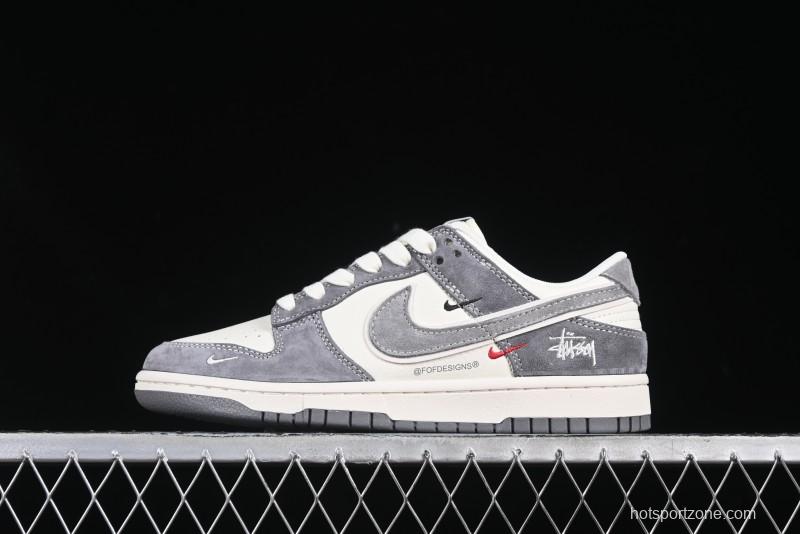 Nike SB Dunk Low Stussy Anniversary Customized Low-Top Casual Skate Shoes - YX5066-252