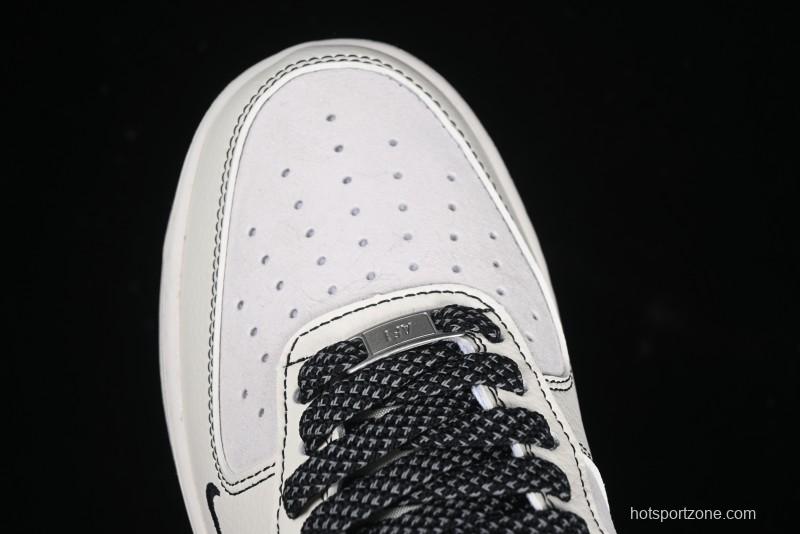 Nike Air Force 1 '07 Low UN Collaboration - Pig Eight Rice Black Line Casual Sneakers - BB7518-017