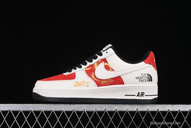 Nike Air Force 1 '07 Low The North Face Collaboration Year of the Snake Limited Edition Golden Snake Design Low-Top Casual Sneakers - DM6688-028