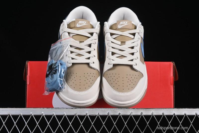 Nike Dunk Low Retro Premium Casual Sneakers in Caramel Cream - HQ1175-240