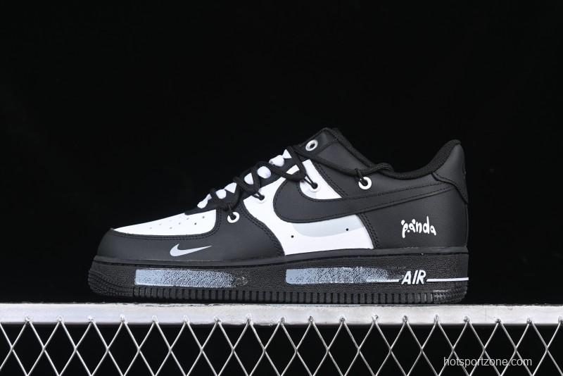 Nike Air Force 1 '07 Low Panda Smiley Low-Top Casual Sneakers - CV9879-542