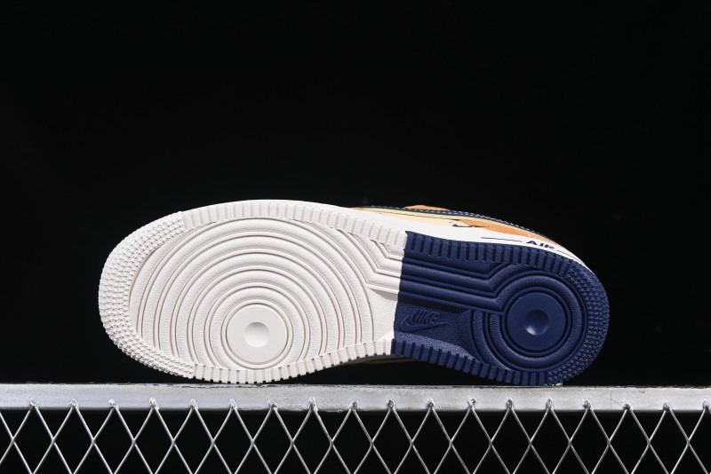 Nike Air Force 1 '07 Low The North Face Collaboration Sport Orange Low-Top Casual Sneakers - DM6688-053