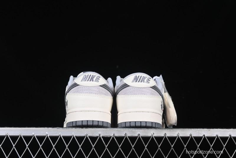 Nike SB Dunk Low Stussy Anniversary Edition Custom High-End Casual Sneakers - DM6868-027