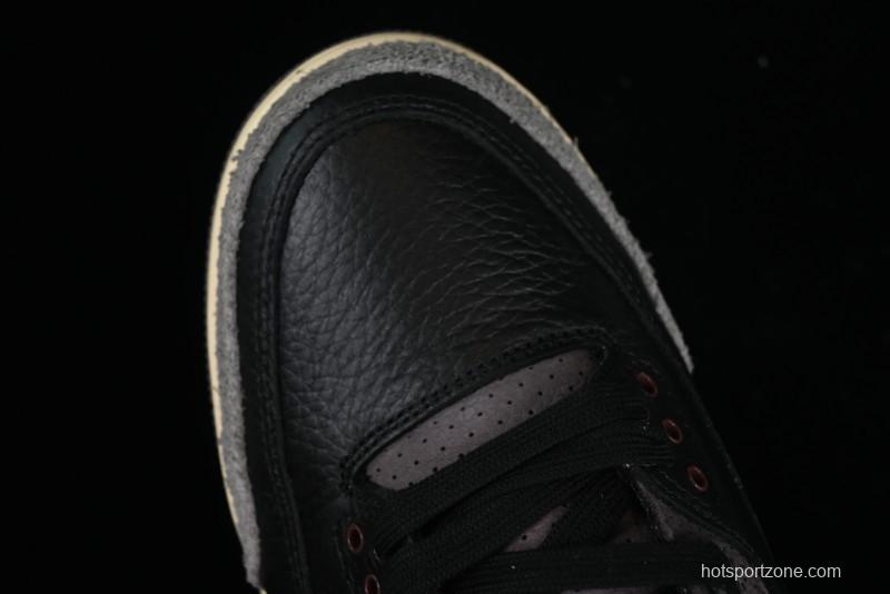 Nike A Ma Maniere x Air Jordan 3 Retro Black Sneakers - FZ4811-001