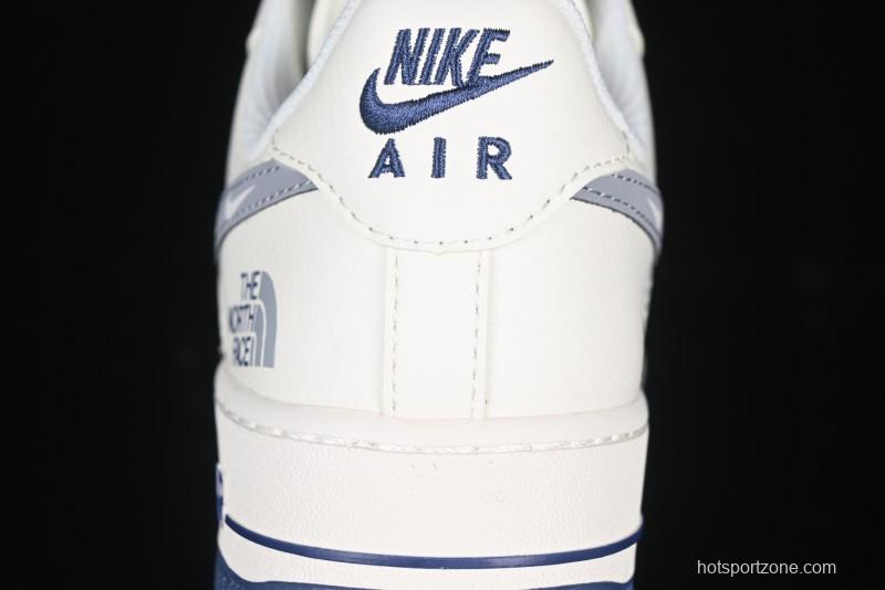 Nike Air Force 1 '07 Low The North Face Collaboration Off-White Blue Diamond Casual Sneakers - DM6688-001