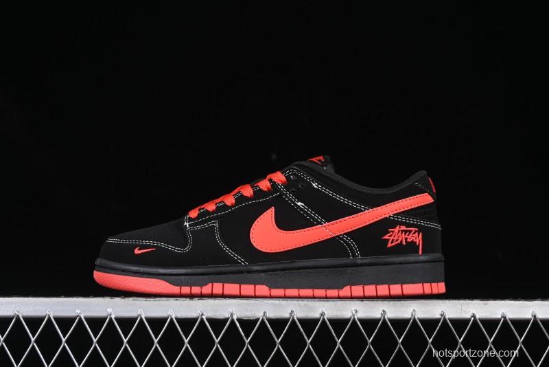 Nike SB Dunk Low Stussy Anniversary Custom Low-Top Casual Skate Shoes - KK1333-028