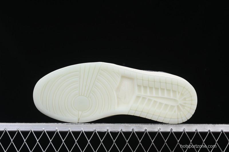 Nike Air Jordan 1 Low OG Retro Basketball Shoes Snake Year Limited Edition Silver Snake - HF3144-100