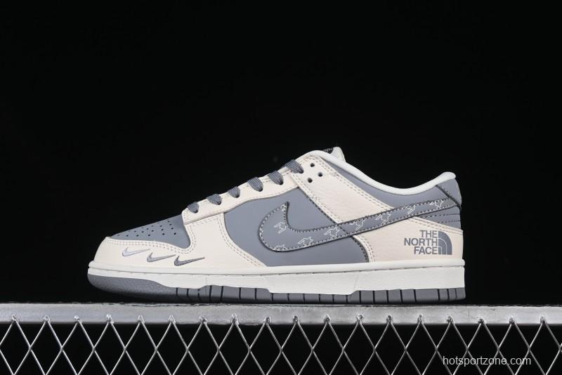 Nike SB Dunk Low The North Face Collaboration Anniversary High-End Custom Low-Top Casual Skate Shoes - KK1333-018